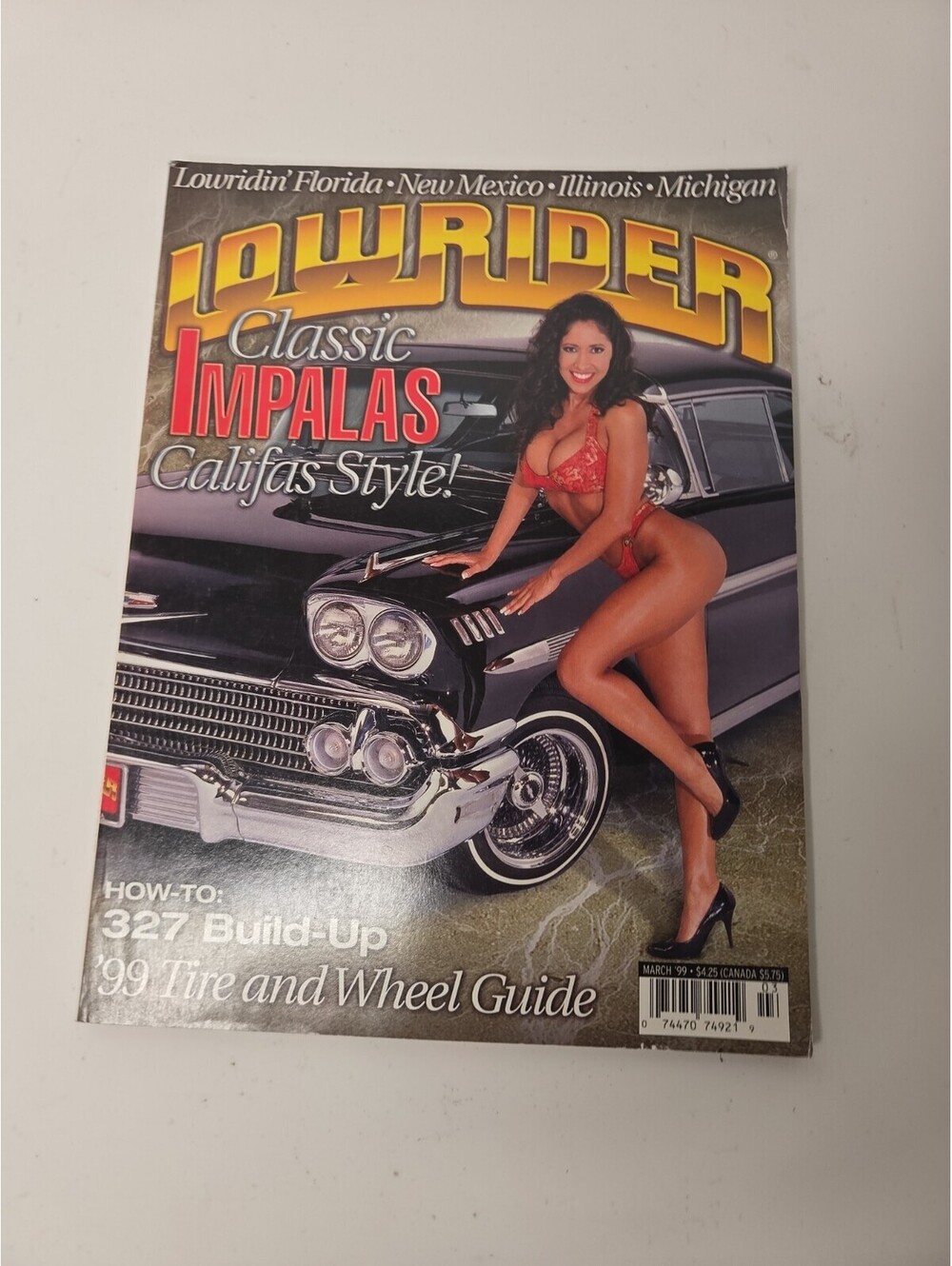 Vintage Lowrider Magazine March 1999 Classic Impalas Califas Style.